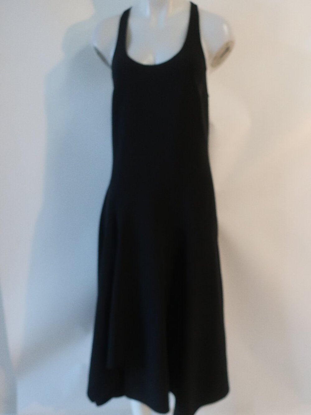 Womens Michael Kors Collection Black Tank A-Line Maxi Dress 8